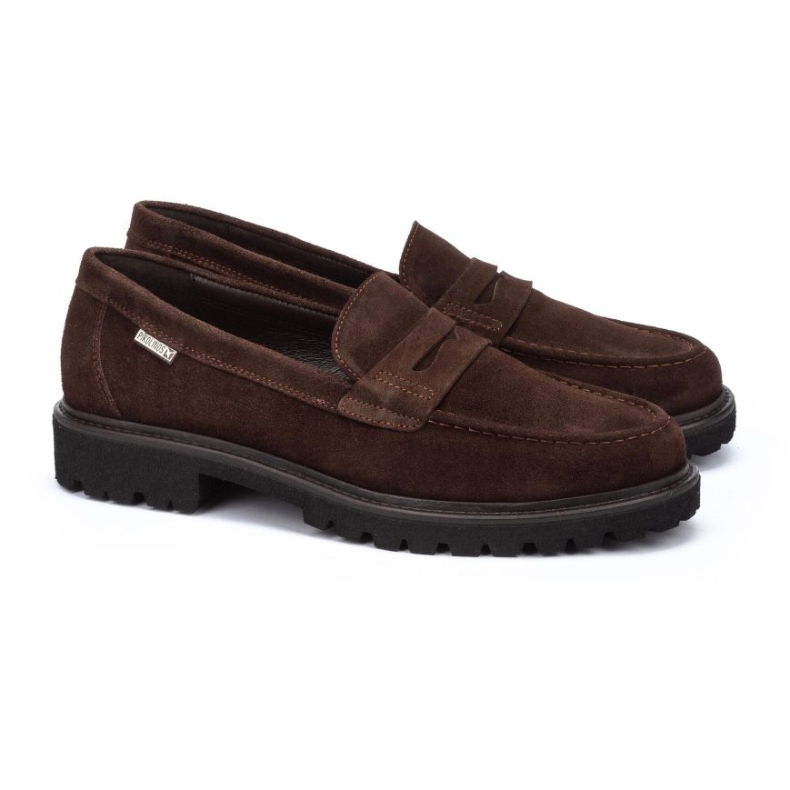 Men's Pikolinos TOLEDO Moccasins Brown | NZ M75Q319